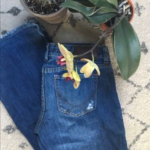 Pink Distressed Jeans